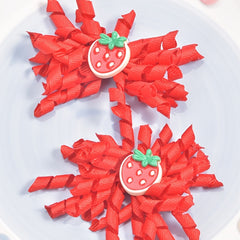 Cute Strawberry Hair Clips for Kids in 3 Sizes