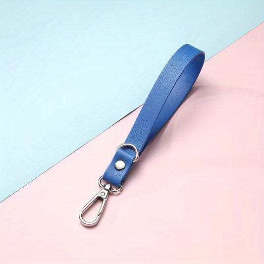 Vintage Leather Keychain Double Sided Keyring for Men & Women
