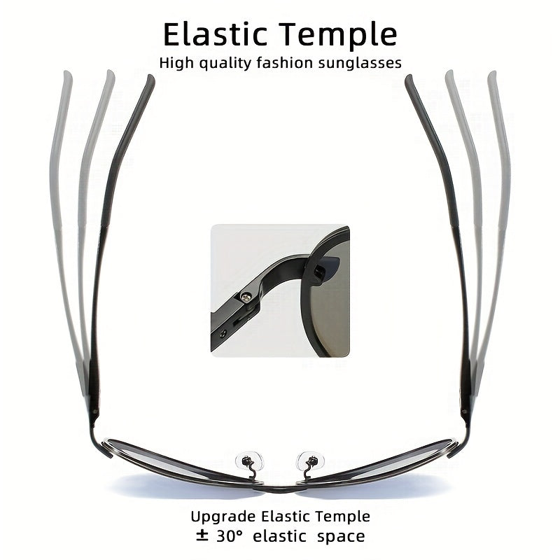 Men's Classic Polarized Sunglasses with Colorful Film