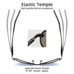 Men's Classic Polarized Sunglasses with Colorful Film