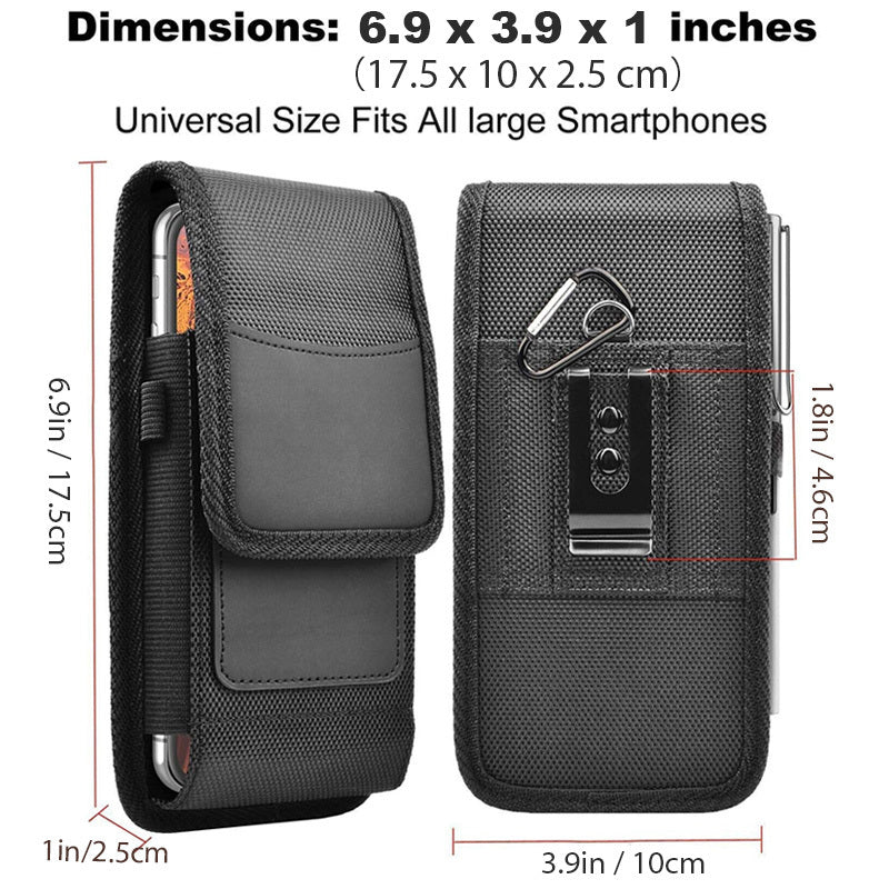 Men's Nylon Waist Bag with Buckle &ndash; Phone/Card/Coin Holder