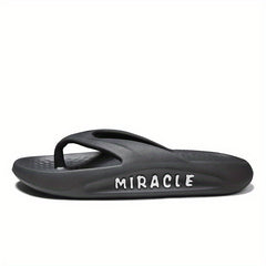 Men's Soft Thong Sandals Casual Non Slip Flip flops Shoes Toe Post Slides