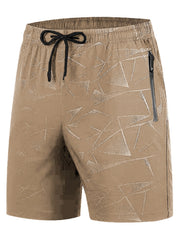 Men's Breathable Shorts With Pockets Summer Rapid Dry Sports Shorts