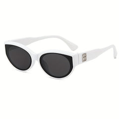 Cat Eye Sunglasses Oval Frame Wrap Around Glasses UV400