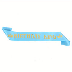 Men's Birthday KING Bronzing Belt Shoulder Strap