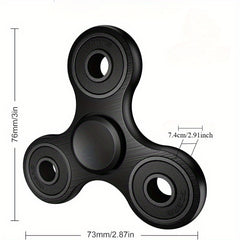 Aluminum Triangular Fidget Spinner Stress Relief Toy Orange