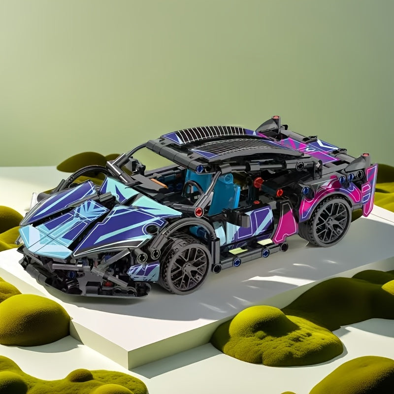 Creative Racing Car Building Blocks Puzzle Set, Perfect Birthday Gift