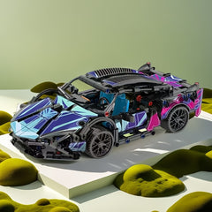 Creative Racing Car Building Blocks Puzzle Set, Perfect Birthday Gift