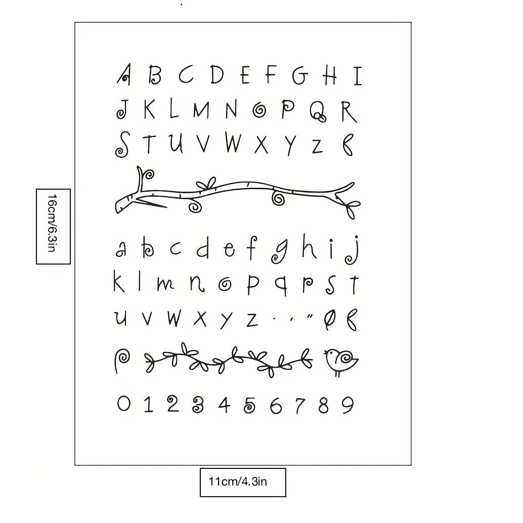 Stamp DIY Letter Silicone Clear Stamp For Card Making Decoration