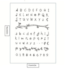 Stamp DIY Letter Silicone Clear Stamp For Card Making Decoration