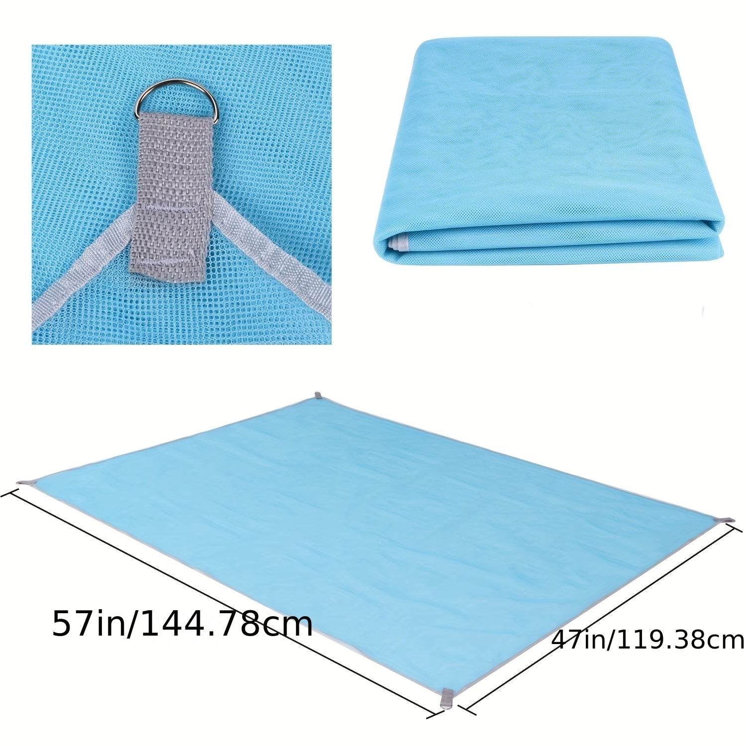 Waterproof Pocket Beach Blanket Portable Mat for Camping Picnic