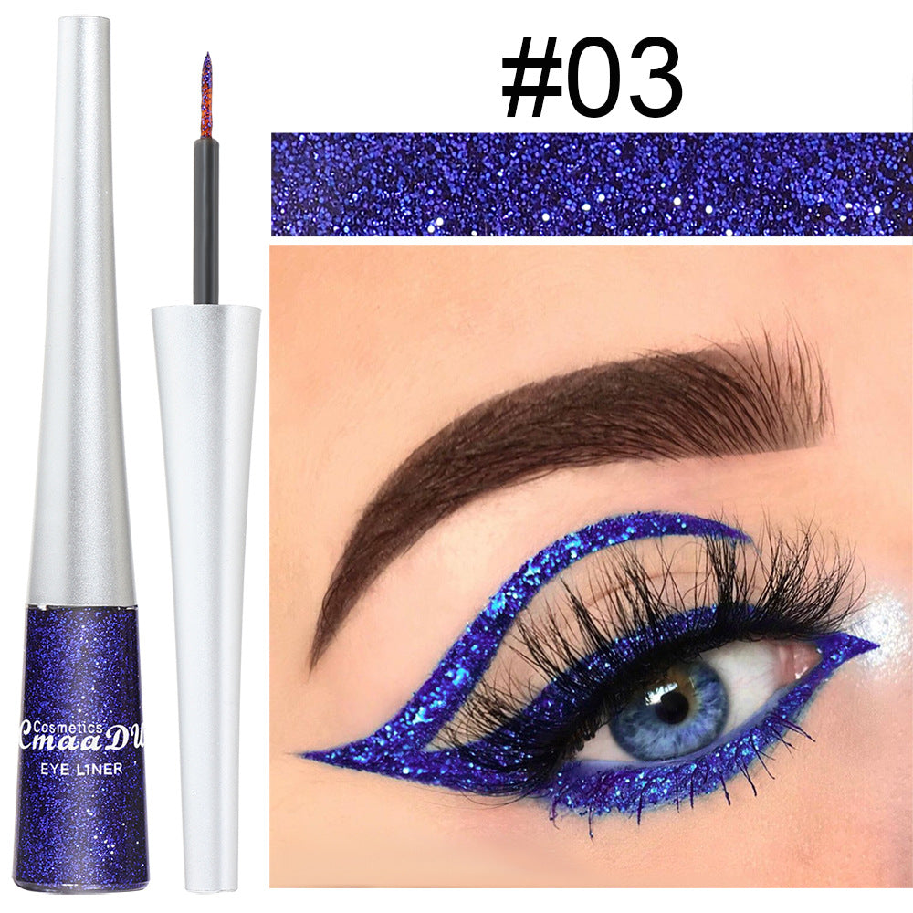 Waterproof Glitter Metallic Liquid Eyeliner Pencil Long Lasting Eye Makeup