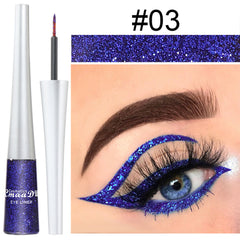 Waterproof Glitter Metallic Liquid Eyeliner Pencil Long Lasting Eye Makeup