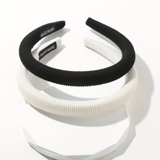 2PCS Wide Brimmed Hair Band Casual Hair Accessories For Women Girls