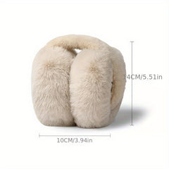 Foldable Earmuffs Winter Warm Plush Ear Covers Stylish Thickened Ear Warmer