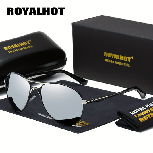 RoyalHot Polarized Alloy Frame Sunglasses Driving Sun Glasses Shades Oculos