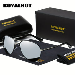 RoyalHot Polarized Alloy Frame Sunglasses Driving Sun Glasses Shades Oculos