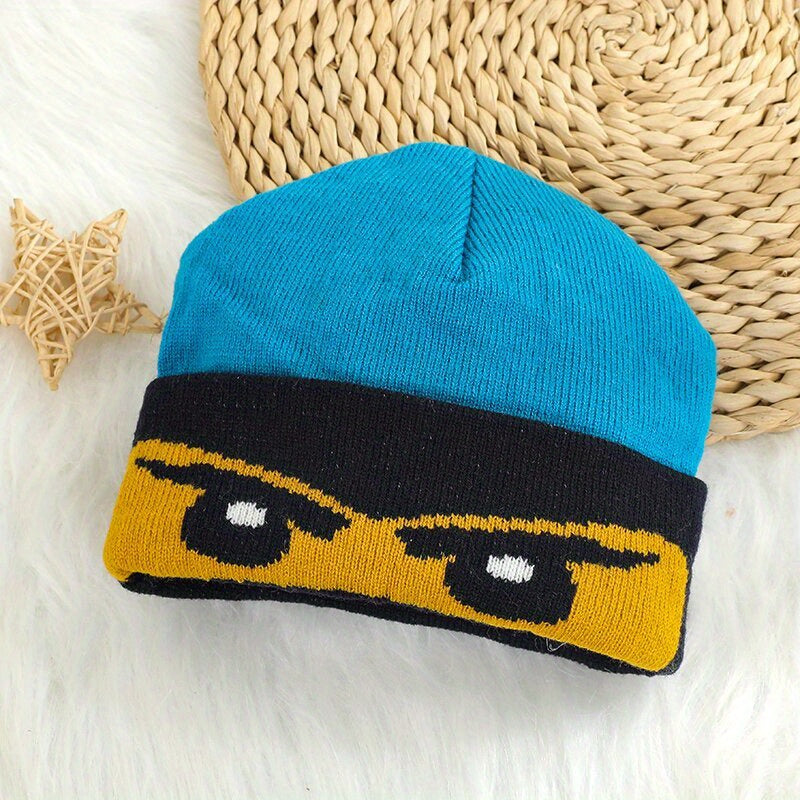 Kids Jacquard Knit Hat - Birthday Gift for Boys