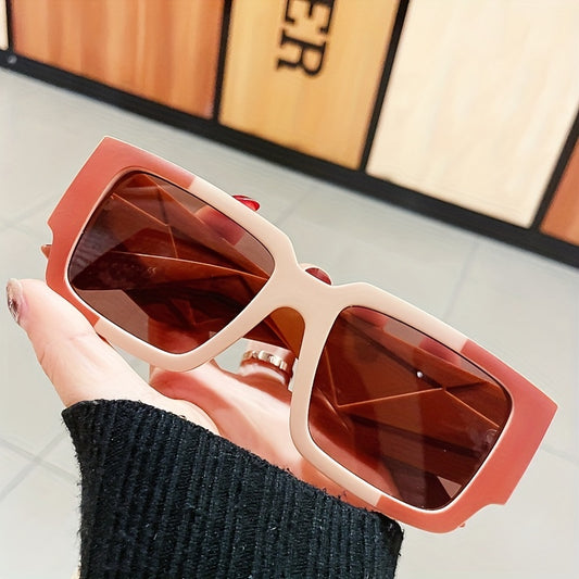 Y2K Square Sunglasses HipHop Block Anti Glare UV400