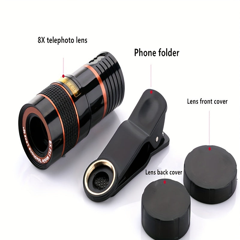 8x8 HD Portable Monocular Connects To Phone For Bird Watching