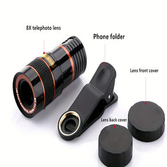 8x8 HD Portable Monocular Connects To Phone For Bird Watching
