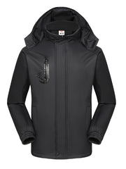 Men's Block Outdoor Casual Hooded Windbreaker Jacket