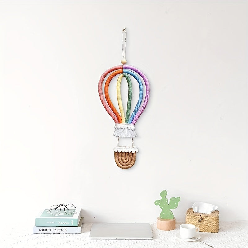 Nordic Style Woven Rainbow Hanging Ornament Balloon Wall Decoration