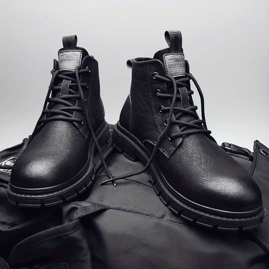 Men's Preppy Style Ankle Boots Lace up Boots