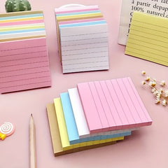 Colorful Sticky Notes 400 Sheets Horizontal Line Notebook for Journal Diary