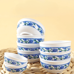10pcs Mini & Bowl Set Plastic Food Toy Containers Assorted Colors