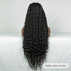 100 Density 9 6 Lace Front Butterfly Braid Wig