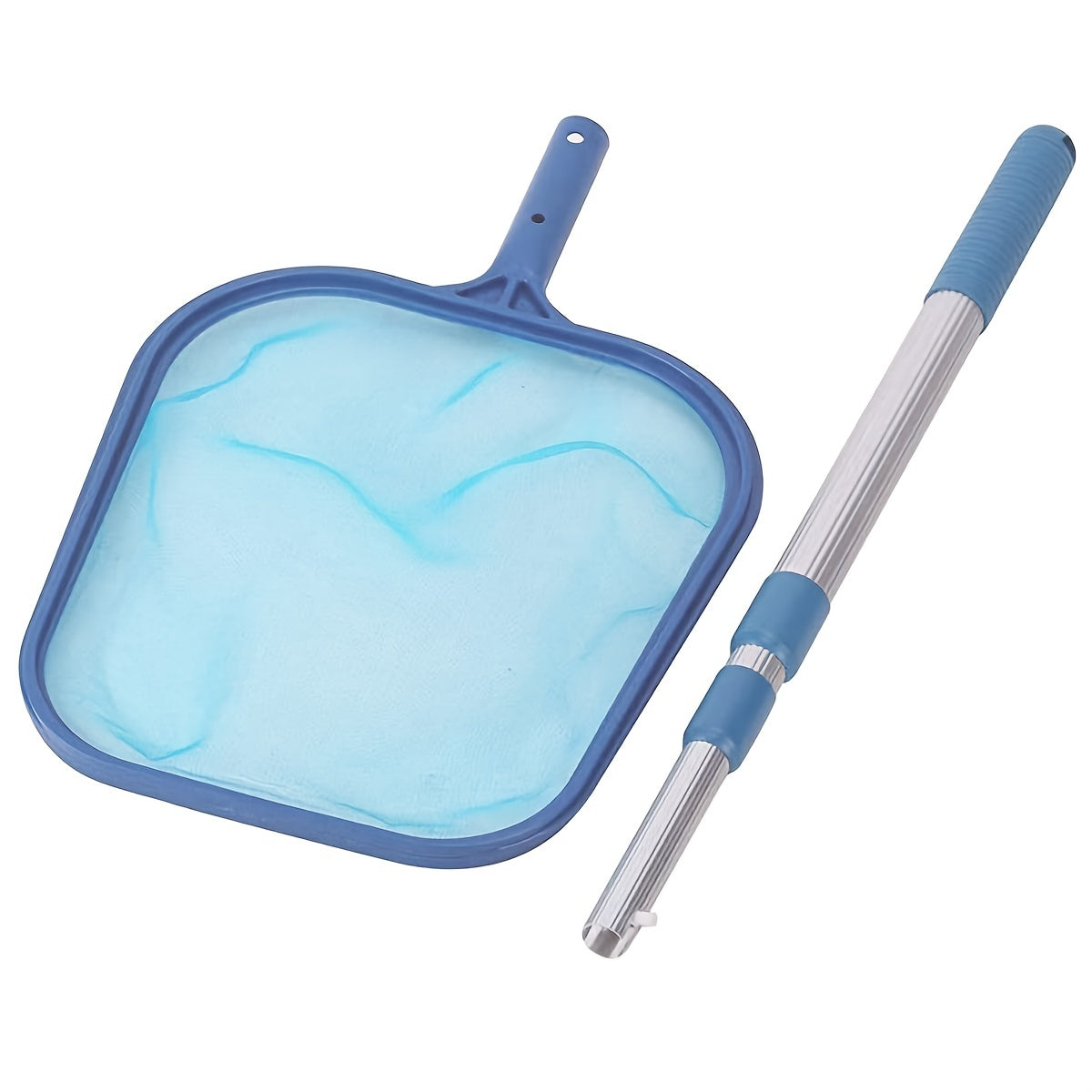 Pool Skimmer Net w/ 41' Telescopic Pole - Leaf Skimmer Mesh Rake Net