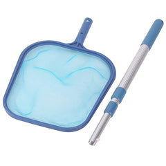 Pool Skimmer Net w/ 41' Telescopic Pole - Leaf Skimmer Mesh Rake Net