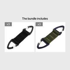 Tactical Nylon Backpack Carabiner for Outdoor Adventures