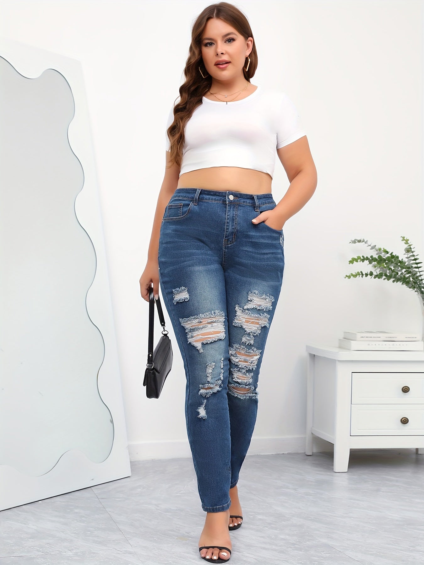  Casual Jeans Women's High Stretch Jeans