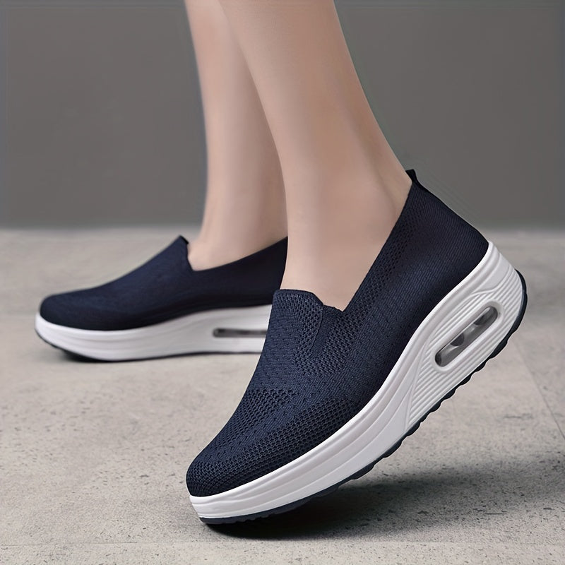 Wedge Shoes For Women Air Cushion Slip On Sneakers