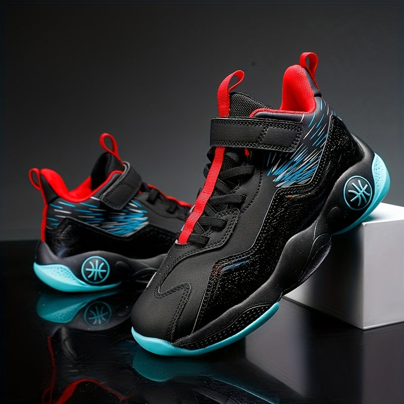 Breathable Boys Basketball Shoes, Non Slip Training Sneakers
