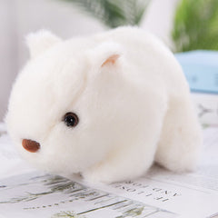 Soft & Cuddly Hamster Plush Toy Realistic Mouse Doll Deep Brown