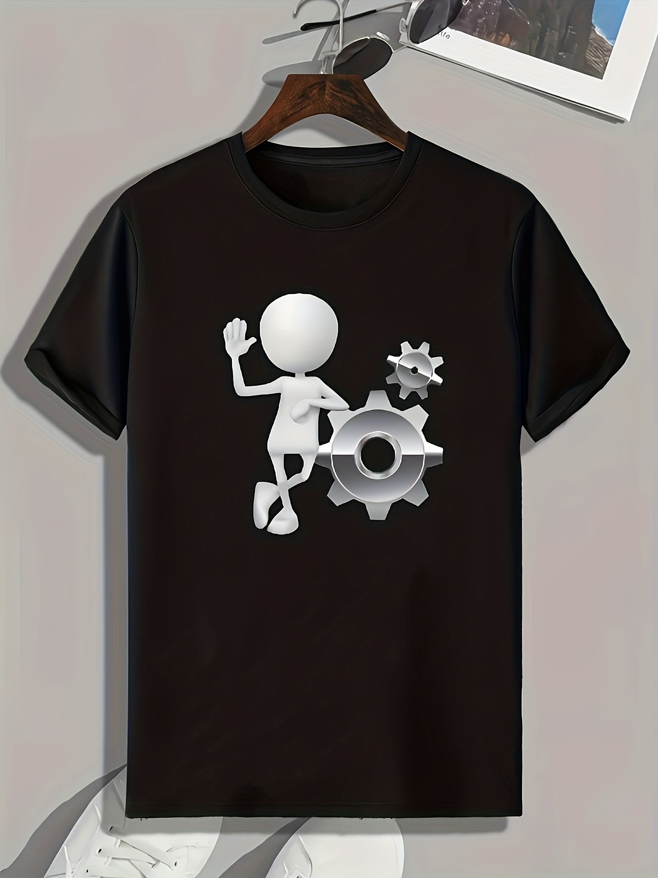 Mold Print Men's Graphic T-Shirt for Summer