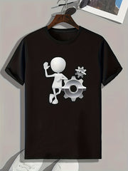 Mold Print Men's Graphic T-Shirt for Summer