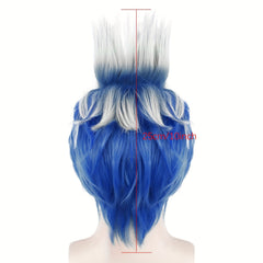 Short Straight Cosplay Wig Men Synthetic Hair Halloween Anime Party