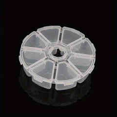 Clear Plastic Storage Box 8 Grids Round DIY Diamond Painting Accessories