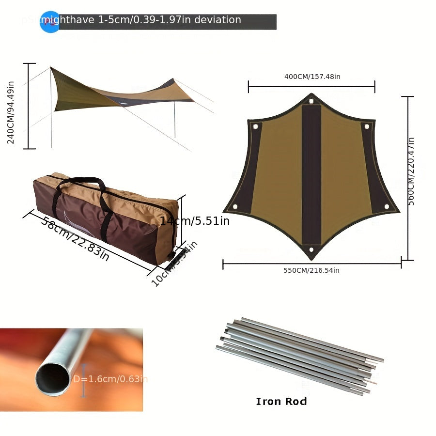 Rainproof Sunshade Canopy Portable Rain Shelter Sunshade Tent