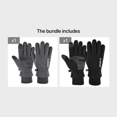 Men's Winter Fleece Touch Screen Cycling Ski Gloves