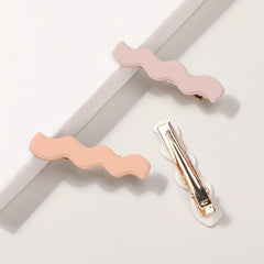 3pcs Candy Wavy Hair Clip Duck Billed Clip for Side Hair Bang Braids Women