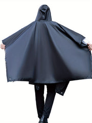 Men's Outdoor Hooded Rain Poncho Waterproof Lightweight Raincoat