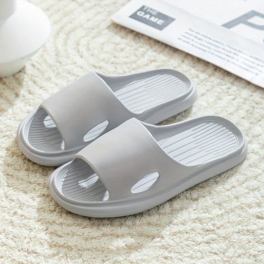 Unisex Slides Slippers Lightweight Non Slip House Shoes For Indoor Outdoor