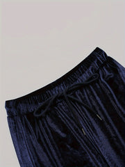  Velvet Zip Up Hoodie & Pants Set