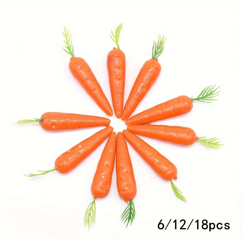 1:12 Dollhouse Mini Artificial Carrots Realistic Vegetable Decor