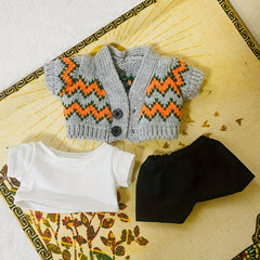 Friends Matching Set: Sweater Jacket T-Shirt